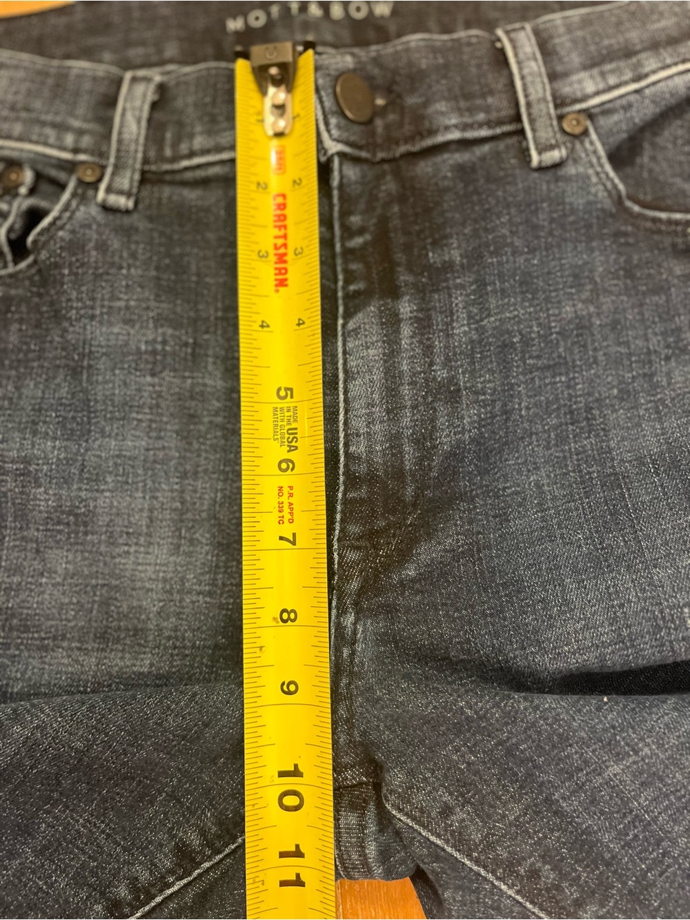 Mott & Bow Men's Slim Fit Jeans Dark Wash Denim Size W33 L30 - Picture 6 of 13